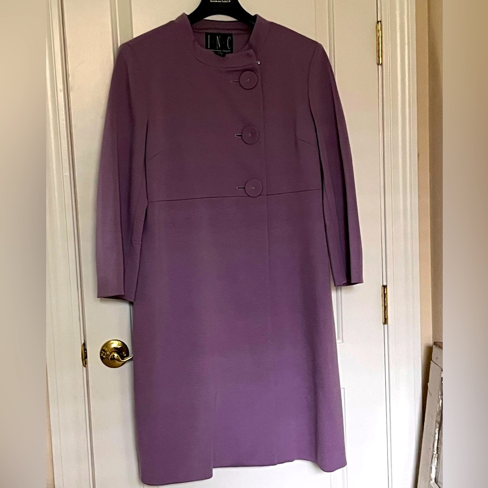 INC by Macy’s fully lined lightweight dress coat size L